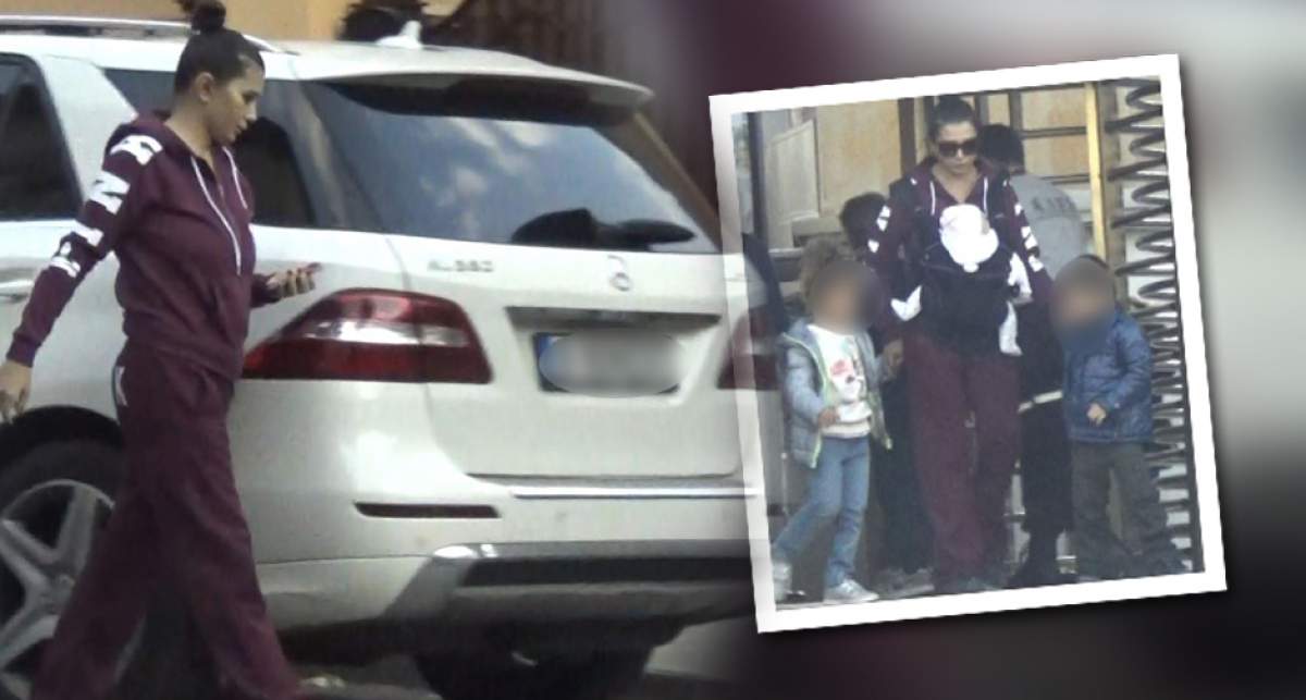 VIDEO PAPARAZZI / Cu trei copii, viaţa nu-i uşoară! Ce eforturi face Elena Băsescu pentru a fi "mamă perfectă"