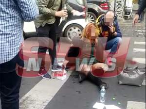 VIDEO / Accident înfiorător în Capitală! O femeie a fost spulberată pe trecerea de pietoni