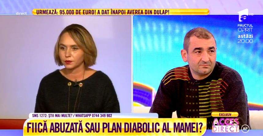 VIDEO / Tată acuzat că şi-a abuzat fiica. Bărbatul spune că totul este o înscenare a soţiei