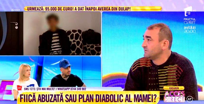 VIDEO / Tată acuzat că şi-a abuzat fiica. Bărbatul spune că totul este o înscenare a soţiei