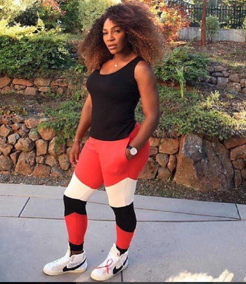 FOTO / Posteriorul nu-i mai încape în pantaloni! Serena Williams ia proporții pe zi ce trece