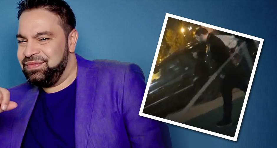 VIDEO / Cum a fost filmat Florin Salam, după ce a fost bătut de un interlop!