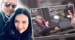 VIDEO PAPARAZZI / Ilie Năstase e la picioarele iubitei! I-a dat să mănânce precum unei vrăbiuţe, iar ea nu a rămas datoare