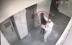 VIDEO / Scene șocante, în Alba Iulia! O tânără a fost desfigurată în bătaie de un infractor, în timp ce aștepta liftul
