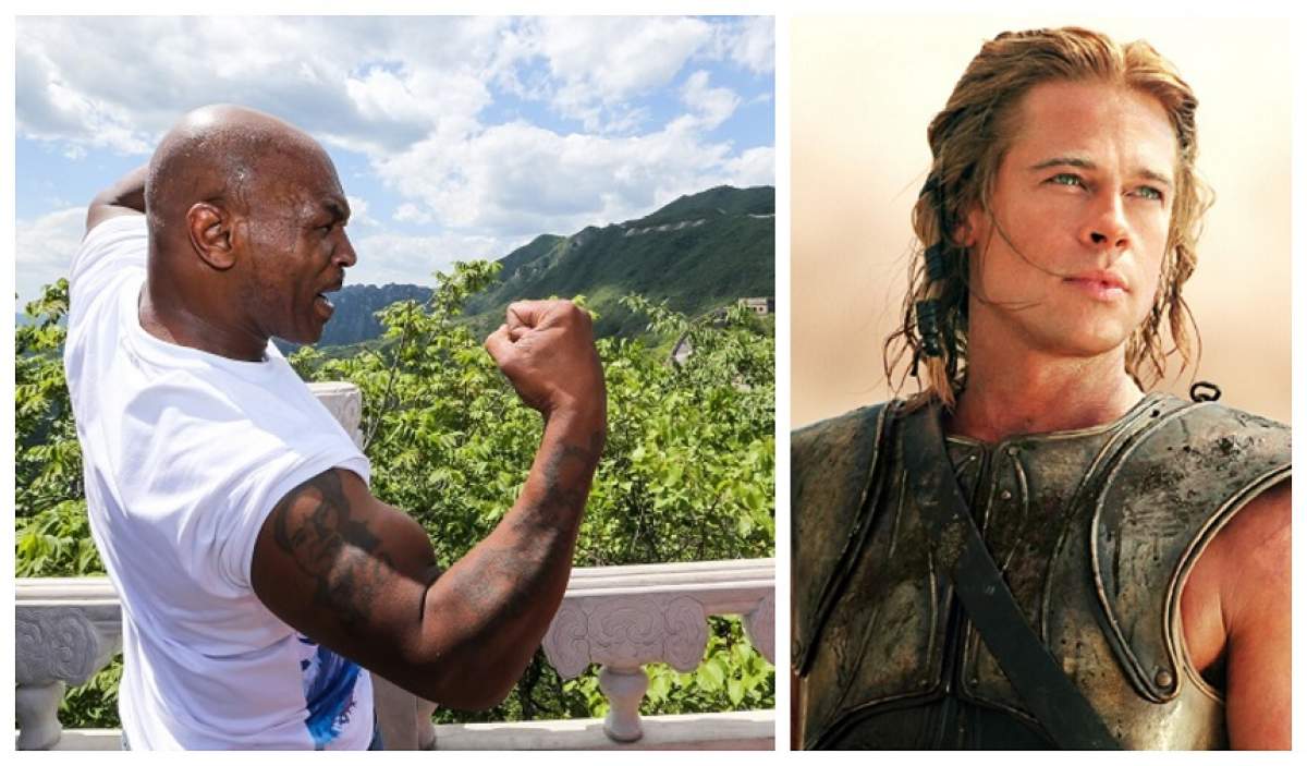 Scandal mare în showbizul internațional! Brad Pitt a fost amenințat de Mike Tyson, după ce actorul s-a iubit cu soția lui