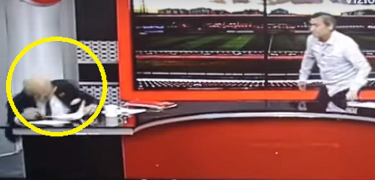 VIDEO / S-a prăbuşit în direct! Un prezentator tv a făcut infarct sub ochii îngroziţi ai telespectatorilor