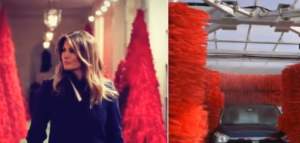Melania Trump, făcută praf după ce a decorat Casa Albă, pentru Crăciun: „Zici că e spălătorie auto”