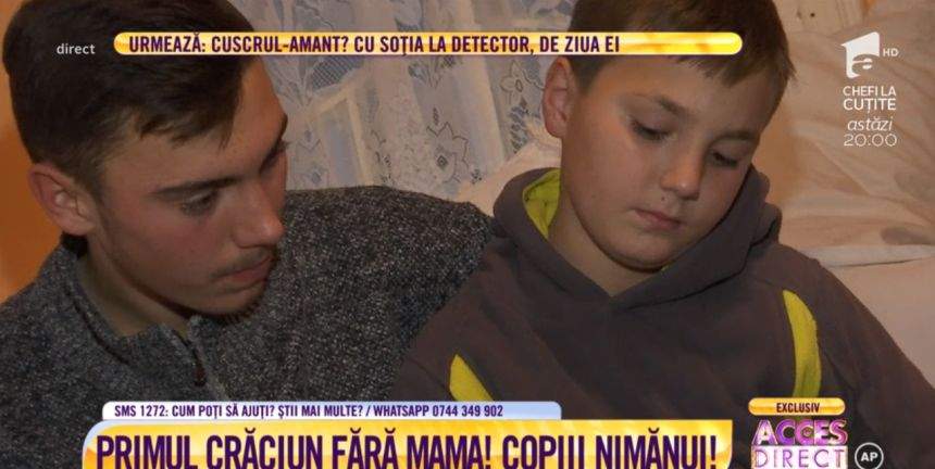 VIDEO / Tată la 16 ani pentru fratele mai mic. Ionuţ este stâlpul familiei, după ce mama i-a murit în urmă cu şase luni