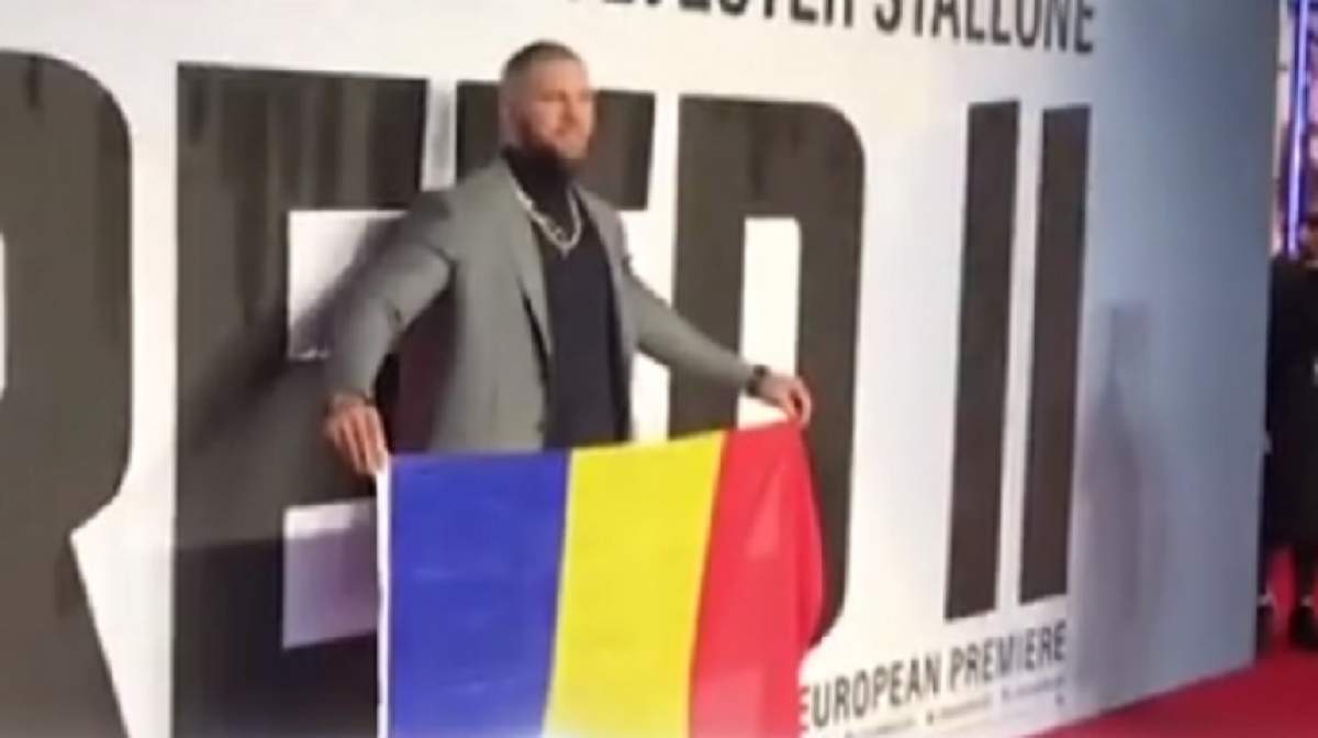 VIDEO / Gest de excepţie din partea lui Florian Munteanu! Actorul care a dat lovitura la Hollywood a ţinut în mâini steagul României