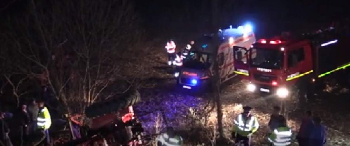 VIDEO / Incident tragic în Cluj! Un bărbat a murit strivit de cabina tractorului
