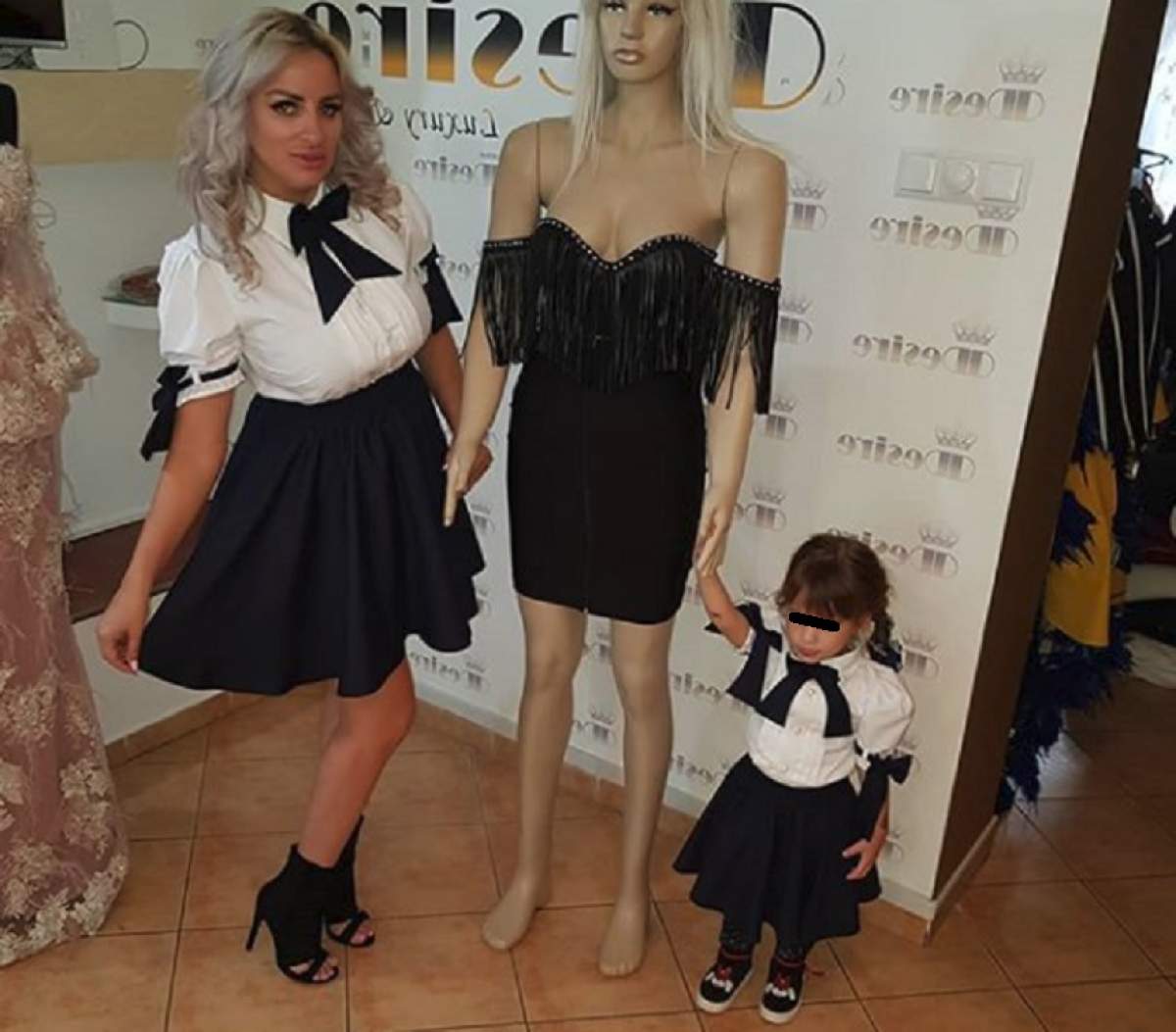 FOTO / Sânziana Buruiană își transformă fetița pe zi ce trece. Micuța Izabela seamănă tot mai mult cu mama ei