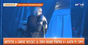 VIDEO / Călin Goia, gest emoţionant faţă de copiii defavorizaţi. Solistul de la Voltaj şi-a impresionat fanii până la lacrimi