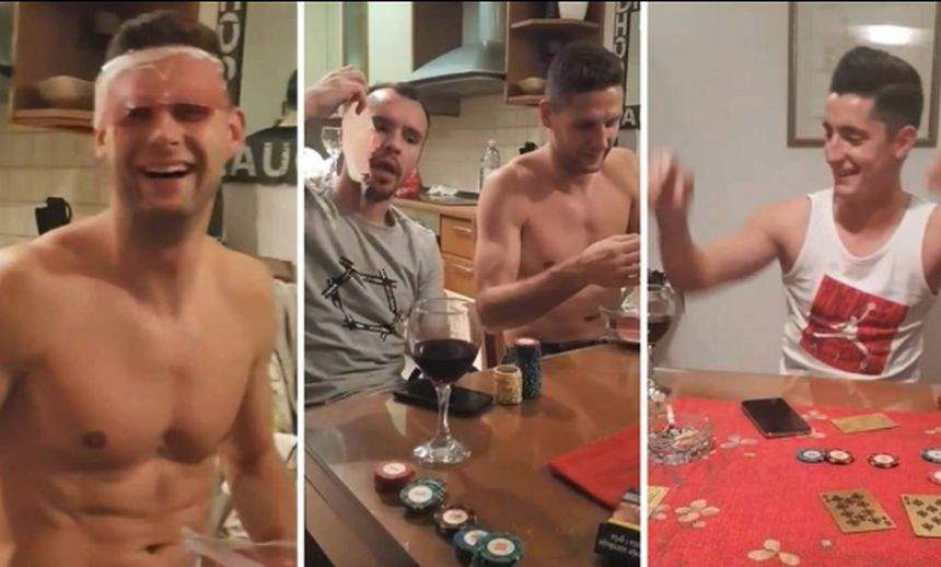 Steliano Filip nu se dezminte! După scandalul bahic de la Dinamo, le-a arătat şi croaţilor cât poate să ducă. Party de pomină cu alcool şi poker