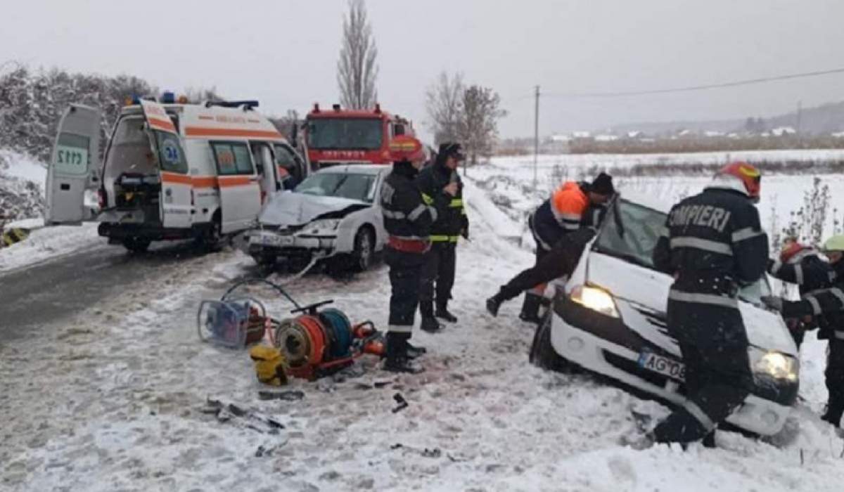 Accident grav în Argeș! Mai multe persoane sunt încarcerate