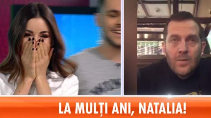 FOTO / Natalia Mateuţ, cu ochii în lacrimi, în direct. Ce mesaj a primit  din partea iubitului,