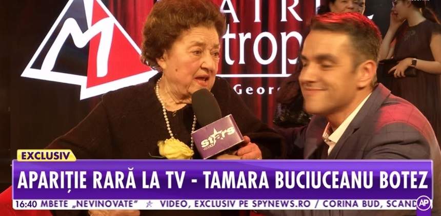 Tamara Buciuceanu, apariţie rară la TV! „A fost o întâlnire de suflet şi nu un spectacol!”