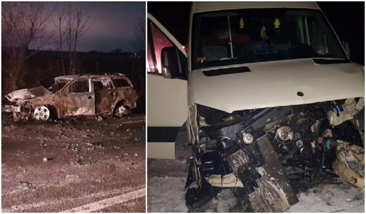 Accident grav în Constanța! Trei persoane rănite, după ce o mașină a luat foc