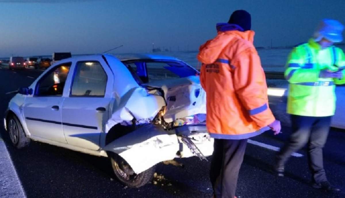 Accident cumplit pe Autostrada Soarelui! O fetiță de 4 ani a fost rănită grav