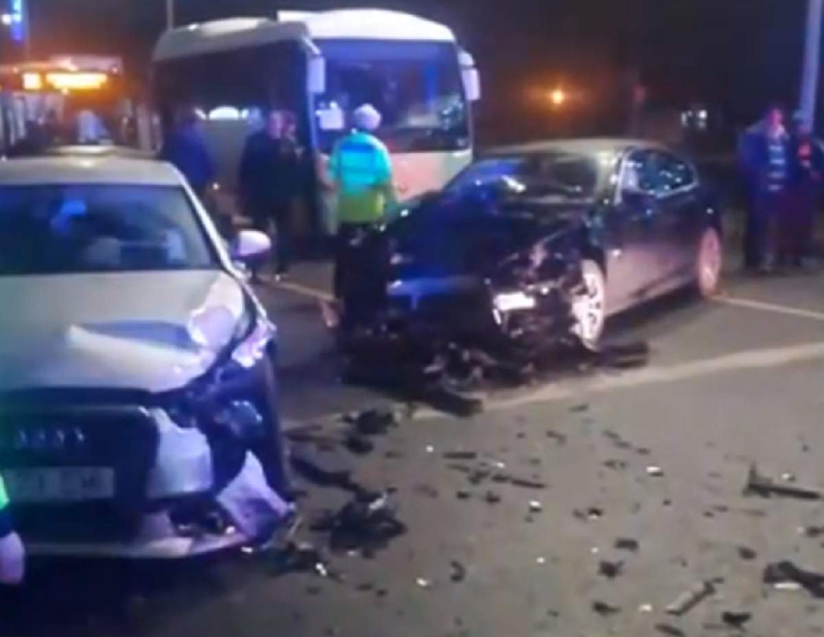 FOTO / Accidente grave în București, la o distanță de câteva minute și câteva sute de metri. Un copil, printre victime