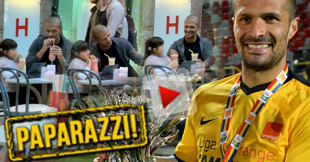 VIDEO PAPARAZZI / A făcut spectacol pe terenul de fotbal, dar stai să vezi de ce a fost în stare în mall! Geraldo Alves şi fiica sa, show de zile mari