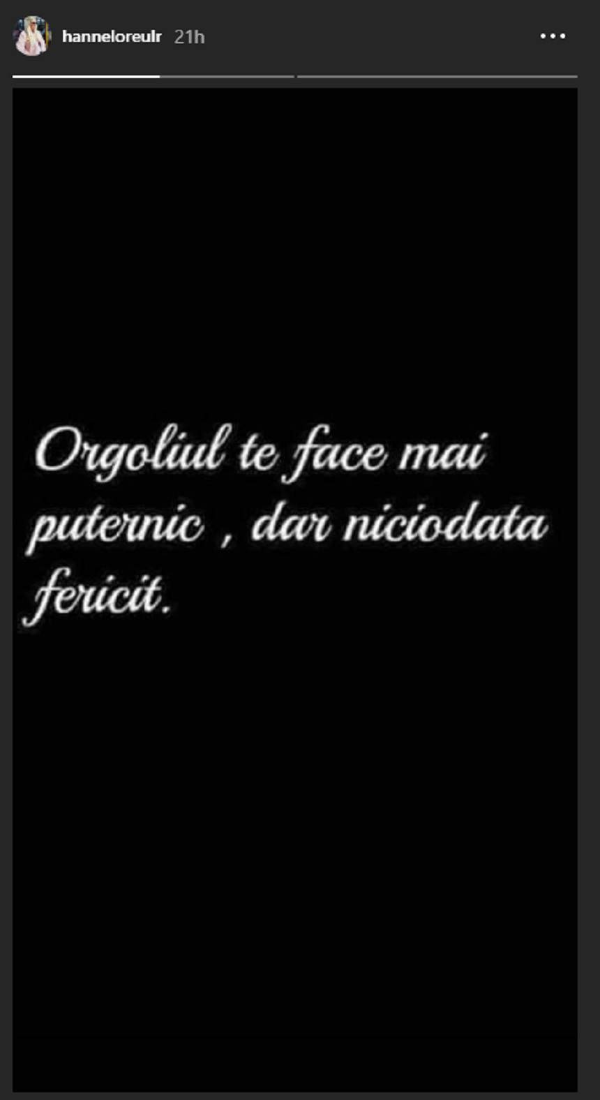 Hannelore de la „Insula iubirii”, mesaj bizar după controversele din emisiune: „Orgoliul nu te face fericit”