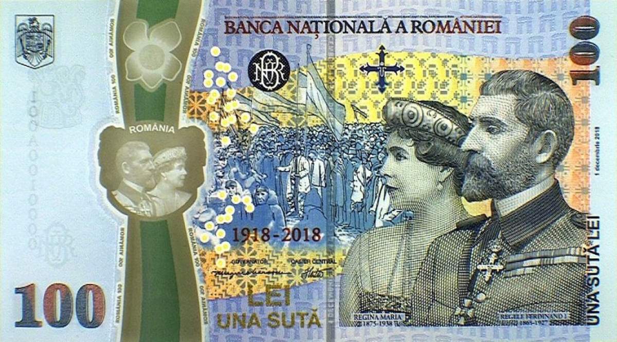 FOTO / Premieră absolută! Au fost emise bancnotele cu chipurile Regelui Ferdinand și Reginei Maria