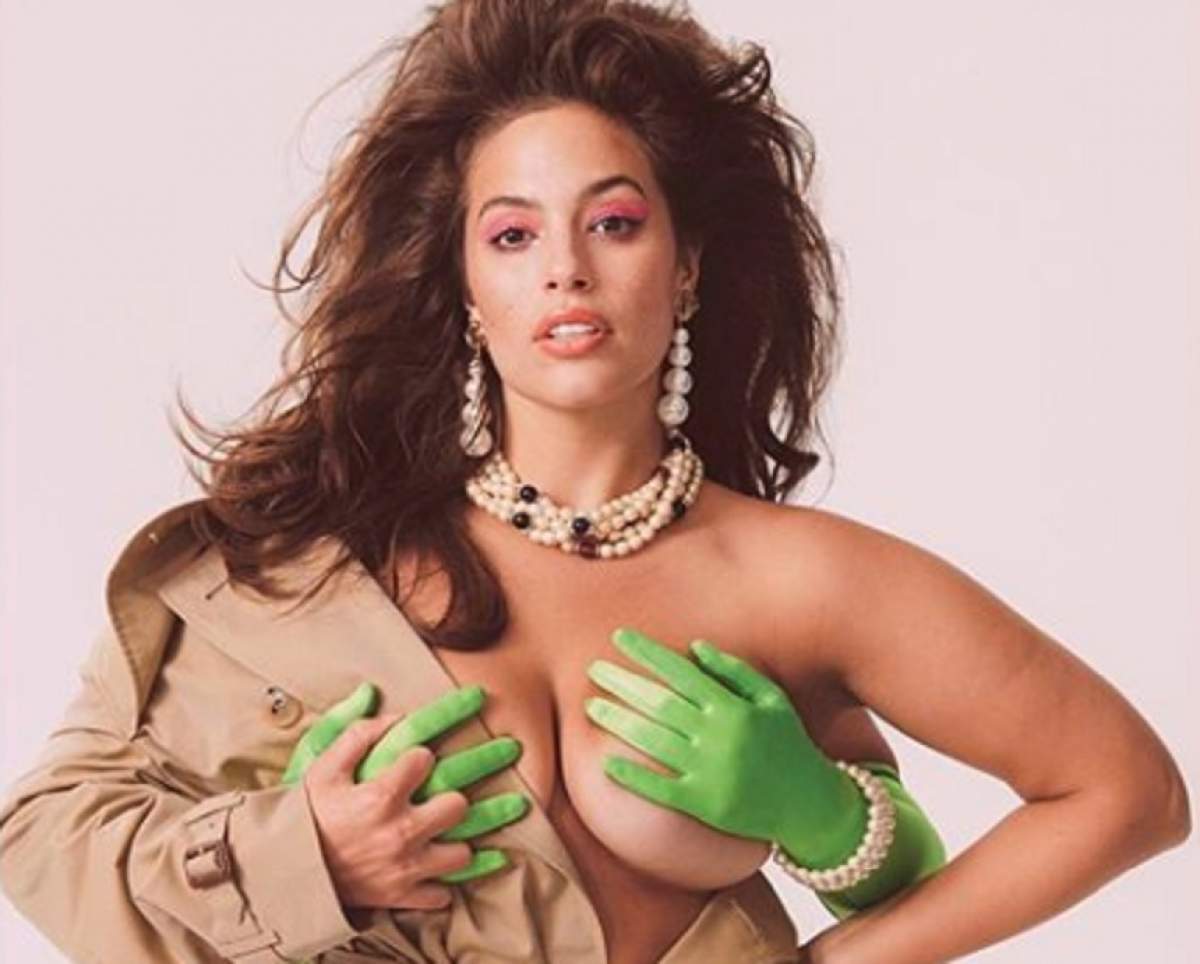 FOTO / Modelul plus-size Ashley Graham și-a șocat fanii! S-a afișat cu sânii goi, fără nicio reținere