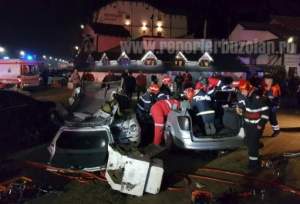 Carambol în Buzău! Șase victime, după ce trei mașini s-au făcut praf