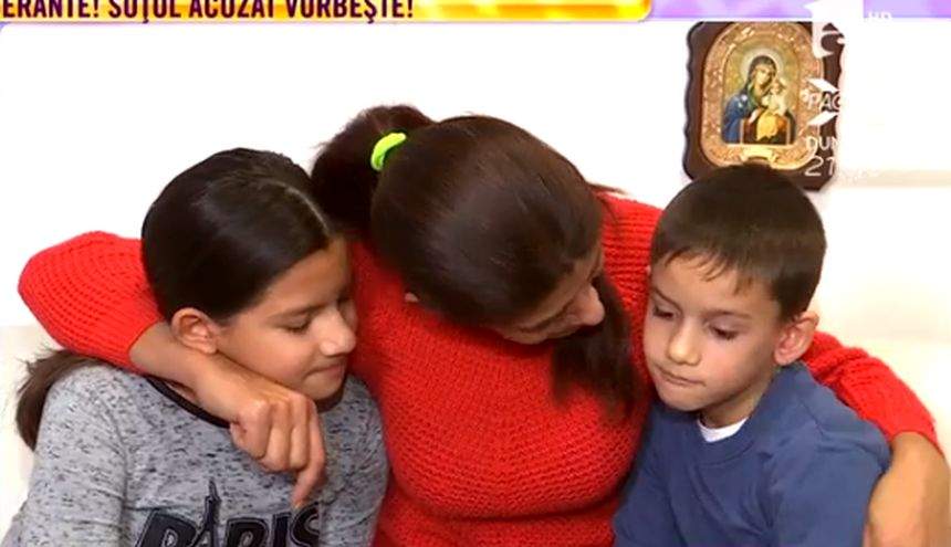 VIDEO / Mamă cu doi copii, la un pas să fie omorâtă de soţul violent. Femeia nu mai vrea să locuiască în aceeaşi casă cu călăul său