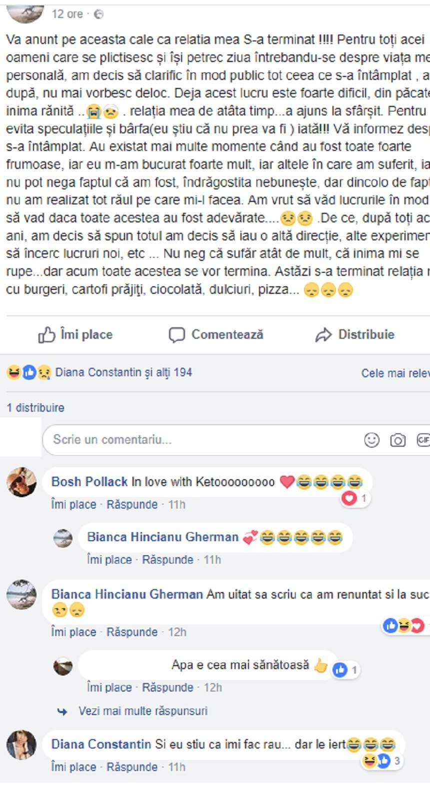 FOTO / Bianca de la "Insula iubirii" a pus punct: "Nu am realizat tot răul pe care mi-l făcea"