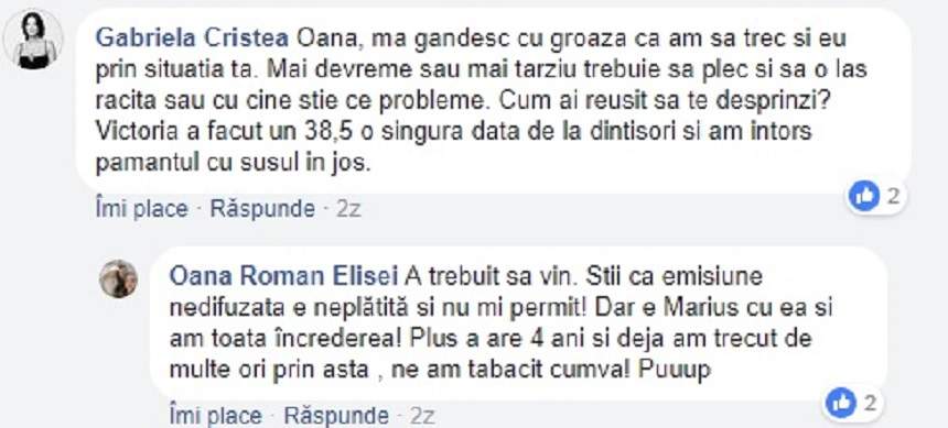 FOTO / Oana Roman şi-a lăsat fiica bolnavă acasă şi a mers să facă bani. Gabriela Cristea a reacţionat imediat: "Mă gândesc cu groază "