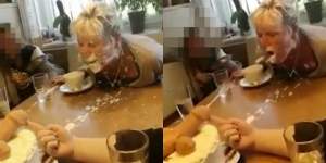 VIDEO / A primit cadou un tort în formă de penis! Când a văzut darul, femeia a deschis larg gura, iar ce a urmat a ajuns imediat viral