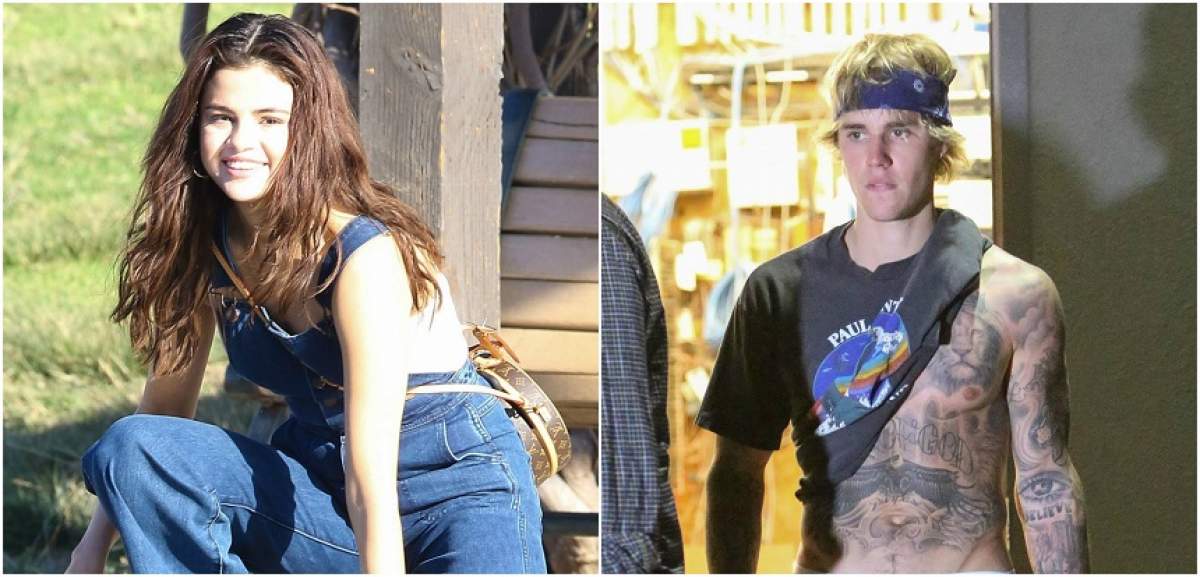 FOTO / Selena Gomez şi Justin Bieber surprinşi în momente de tandreţe! Nemachiată, cu părul vâlvoi, dar iubită până peste cap