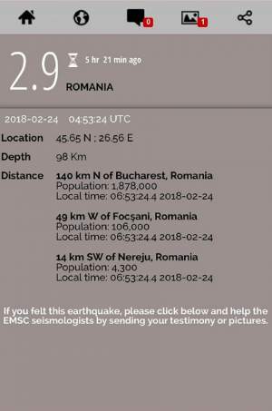 Cutremur în urmă cu puţin timp, în România! Câte grade a avut seismul