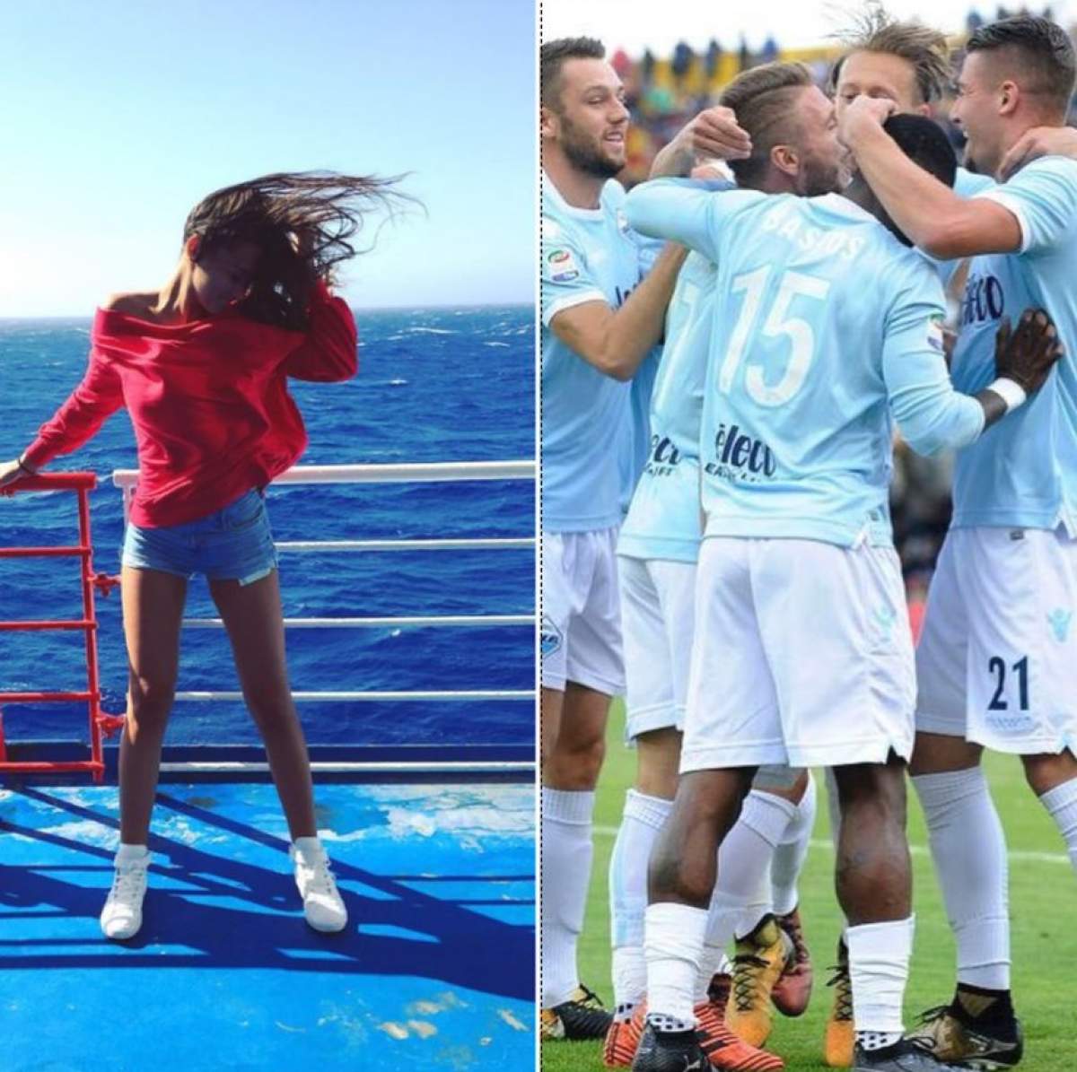 FOTO / O moldoveancă focoasă se iubeşte cu unul dintre cei mai tari fotbalişti din Italia. Imagini de senzaţie