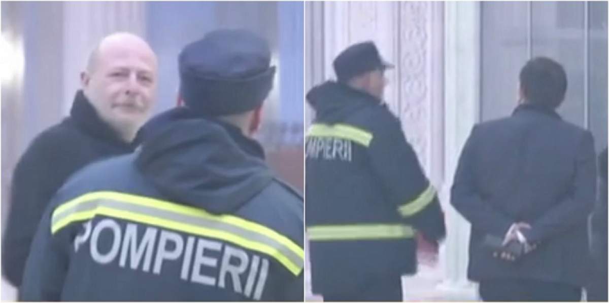 VIDEO / Incendiu în Casa Poporului. Oamenii au fost evacuaţi