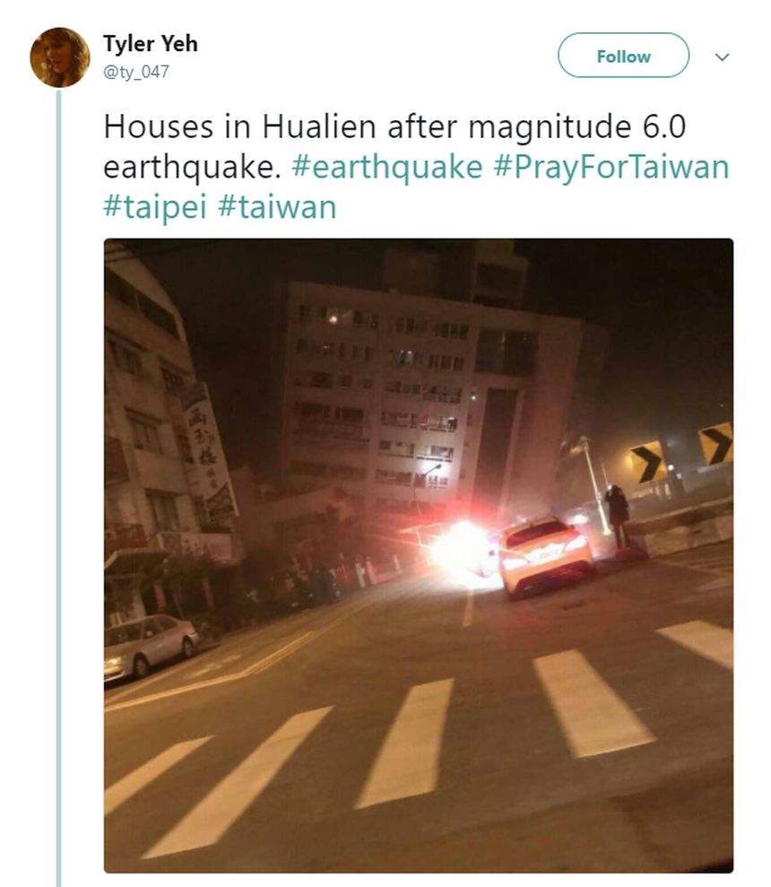 VIDEO / Cutremur cu magnitudinea 6,4 în Taiwan. Un hotel s-a prăbuşit în urma seismului