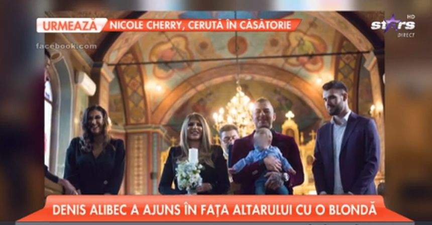 VIDEO / Denis Alibec a ajuns în faţa altarului alături de o super blondă. Mama fotbalistului a fost cea mai emoţionată