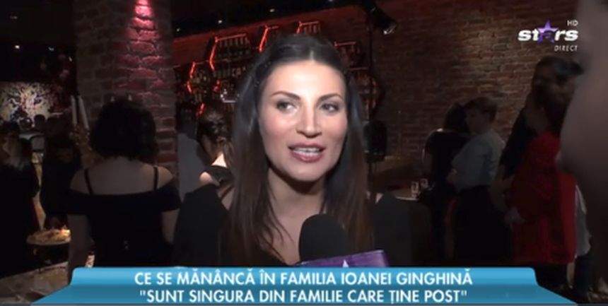 VIDEO / Ce mănâncă Ioana Ginghină în post pentru a nu se îngrăşa. Actriţa a dezvăluit cel mai ascuns secret