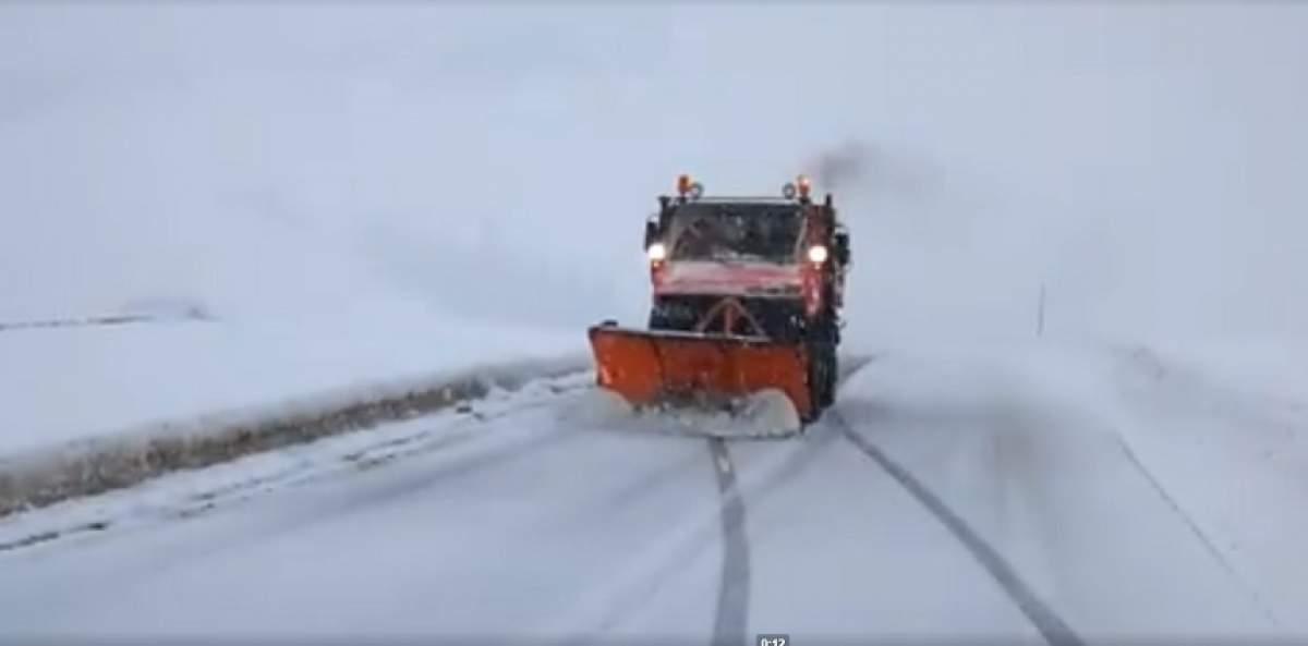VIDEO / Ninge abundent în ţară! Autorităţile deszăpezesc drumurile