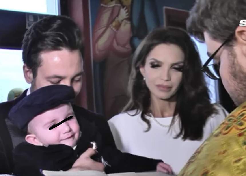 VIDEO /Cristina Spătar, imagini din biserică, alături de naşul bebeluşului pe care l-a botezat: "Nu suntem făcuţi să fim singuri pe lumea asta"
