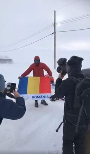 VIDEO / Cum a fost aşteptat Tibi Uşeriu la finalul cursei ultramaratonului 6633 Arctic Ultra. "Dacă aş zice că sunt bine, aş exagera"