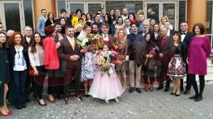 FOTO & VIDEO / Roxana Ciuhulescu, primele declarații din ziua nunții! "Suntem foarte fericiți"