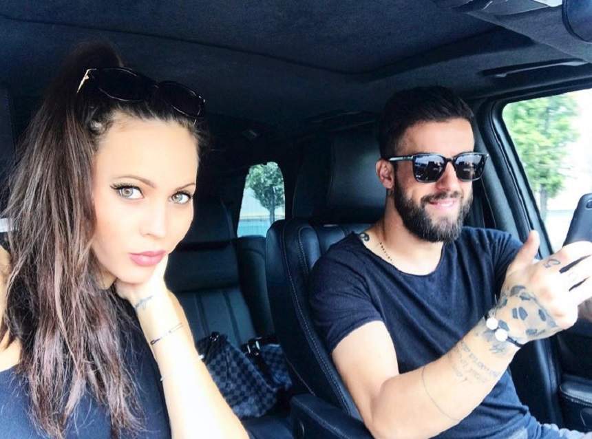 VIDEO / Gabi Enache și Lena, imaginile unei căsnicii perfecte! Fotbalistul și-a scos soţia la o cină romantică