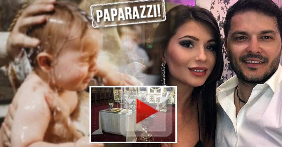 FOTO & VIDEO EXCLUSIV! Primele imagini de la botezul fetiţei lui Liviu Vârciu şi a Andei Călin! Emoţii mari pentru cei doi îndrăgostiţi