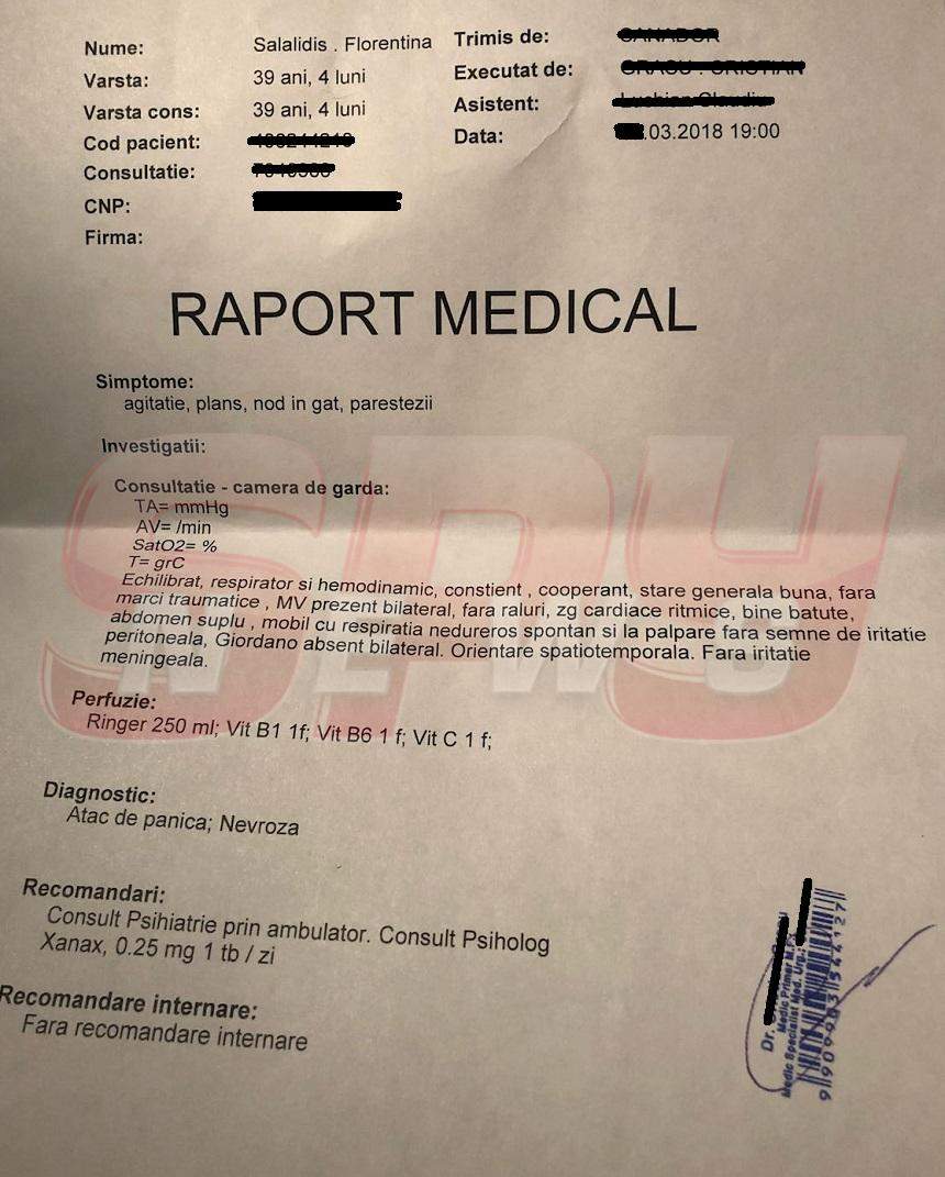 Probleme cât se poate de serioase pentru Flore Salalidis! După ce a fost filmată de polițiști goală pușcă vedeta are nevoie de tratament