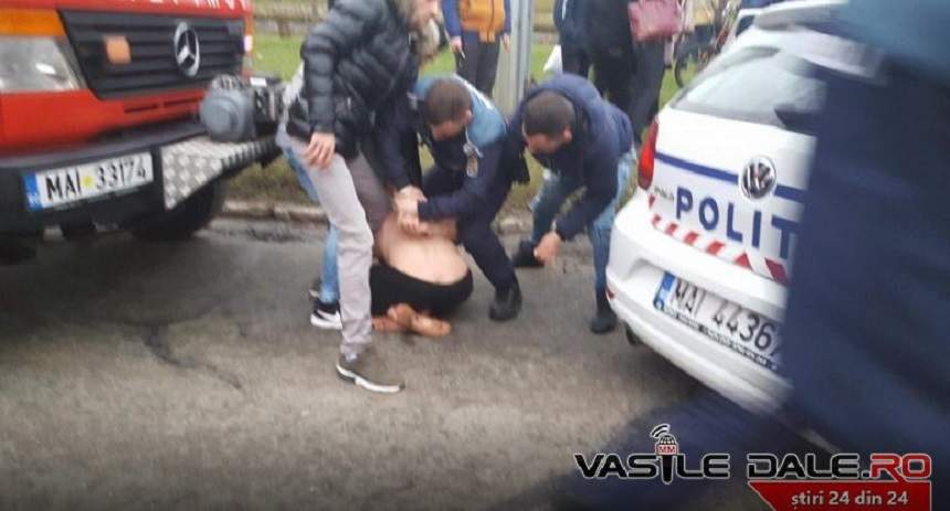 FOTO / Un bărbat din Baia Mare a fost aruncat într-un râu de un bărbat şi o femeie drogaţi