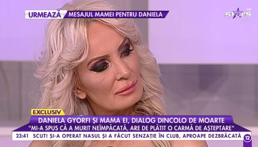 VIDEO / Ți se face pielea de găină. Daniela Gyorfi, dialog post-mortem cu mama ei. "Încă sunt prinsă între două lumi"