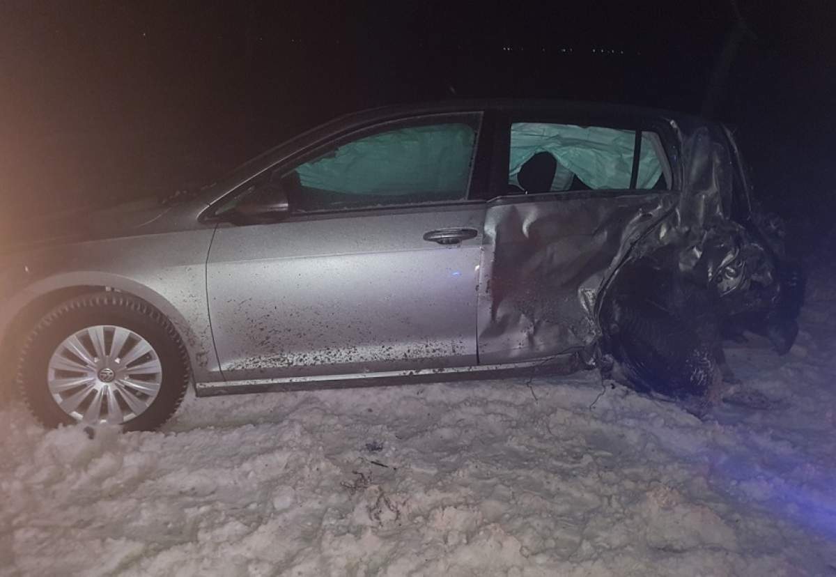 FOTO / Primele imagini de la accidentul rutier în care a fost implicat avocatul Daniel Ionaşcu