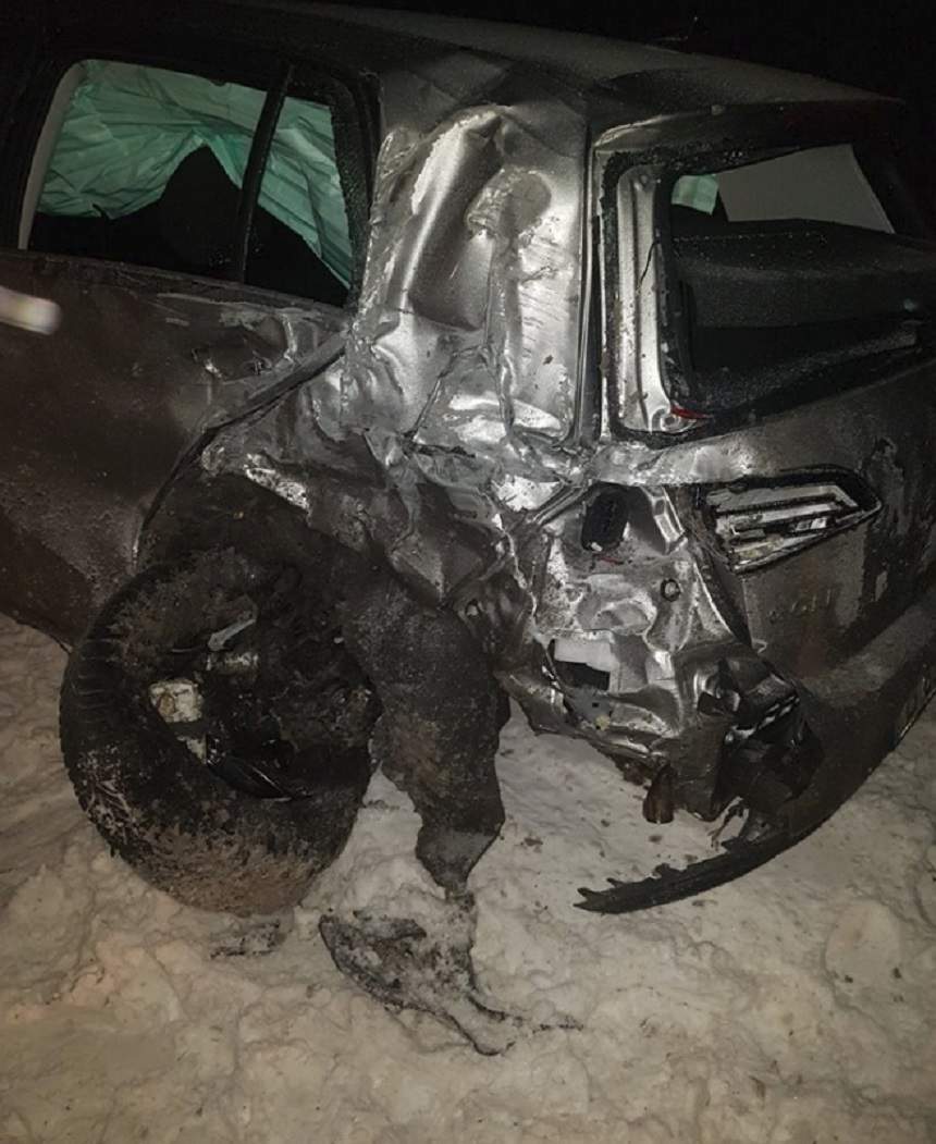 FOTO / Primele imagini de la accidentul rutier în care a fost implicat avocatul Daniel Ionaşcu